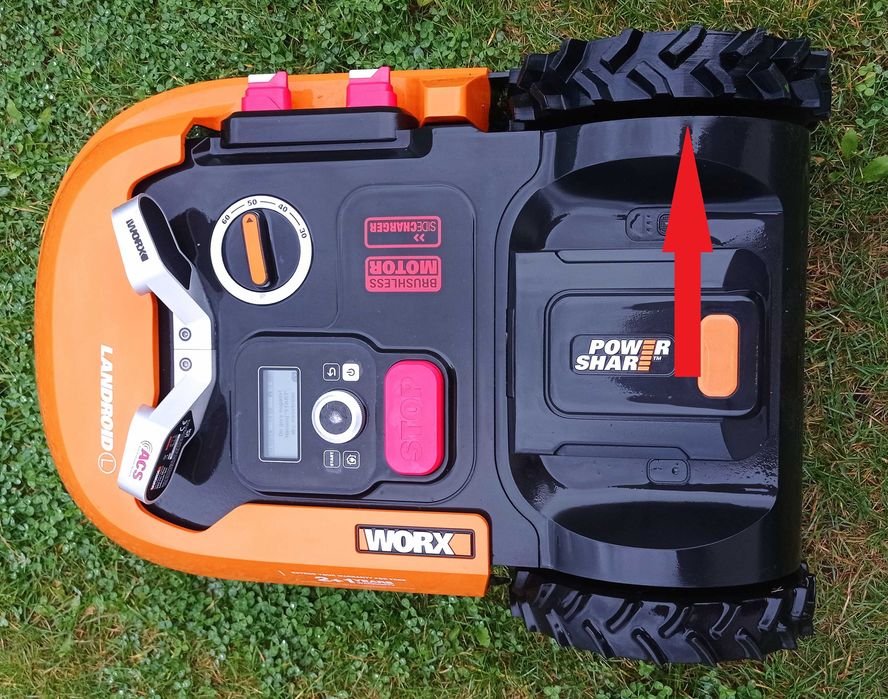 Koła WORX Landroid  L na wyższą trawę, wzniesienia i podmokły teren