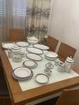 Conjuto de jantar porcelanas costa verde