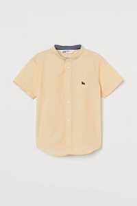 Бавовняна сорочка-поло з коротким рукавом H&M 122см