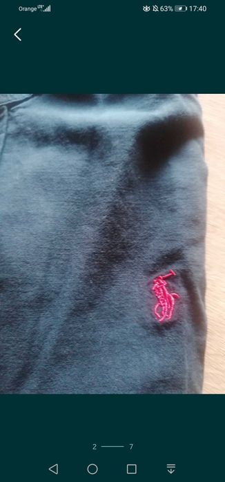 Koszula męska z lnu granatowa rozmiar XL - Ralph Lauren