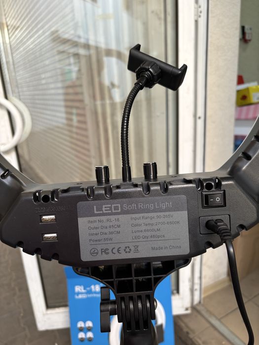 Лампа кольцевая РЛ 18, лампа кільцева , кільцева лампа 45 см