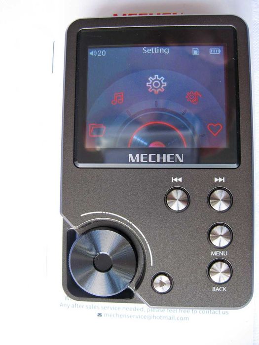 Wysokiej jakości bezstratny odtwarzacz Mechen M30 Hi Res do 256 Gb SD.