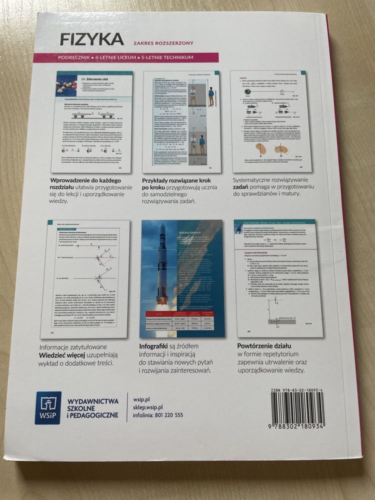 Podręcznik do fizyki rozszerzonej 1 wsip