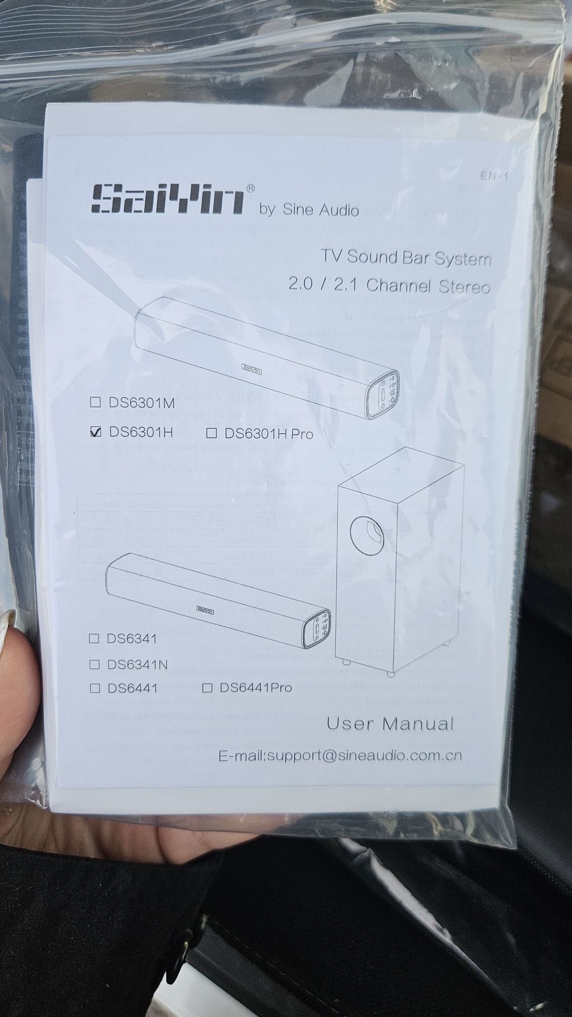 soundbar SAIYIN o mocy 50W,  głośnik do tv