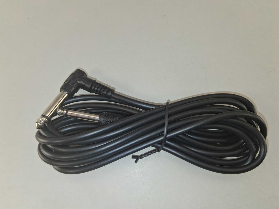 N175 Kabel Instrumentalny Jack 6.35 mm Gitara Bas Kątowy 3m NOWY