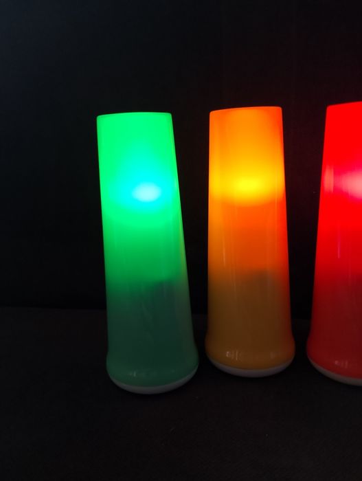 Zestaw 4 kolorowych lampek