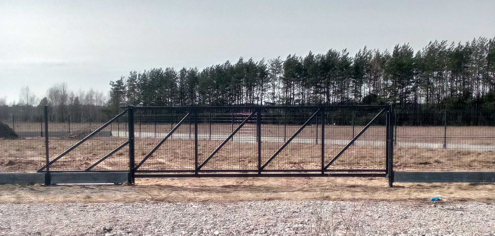 Brama przesuwna panelowa 4x1,5 Fi 5 + ROLKI Przęsła Ogrodzenie