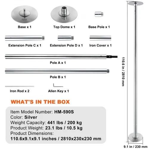 VEVOR Professional Dancing Pole