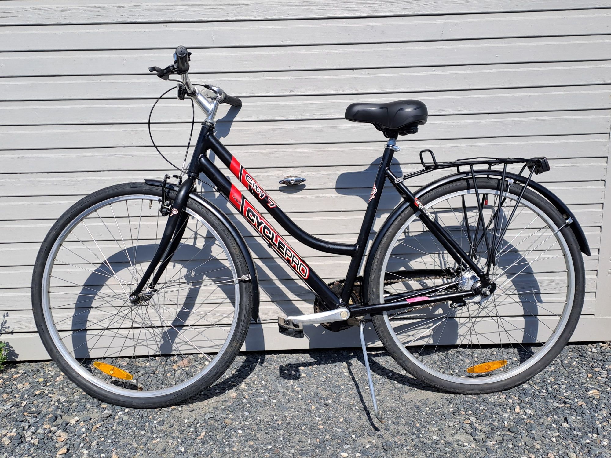 Rower damka, miejski rower CYCLEPRO CITY7, rama L, koła 28