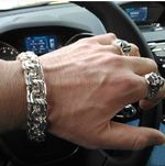 Серебряный браслет БИСМАРК Серебро 925 проба Вес  50 грамм Новые.