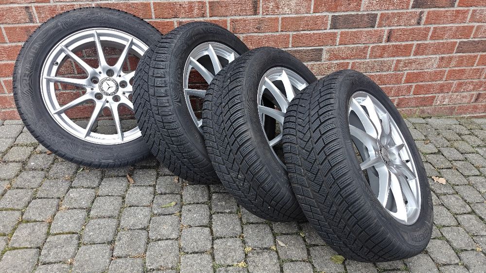 Komplet Felgi Mercedes R17 + opony zima + czujniki