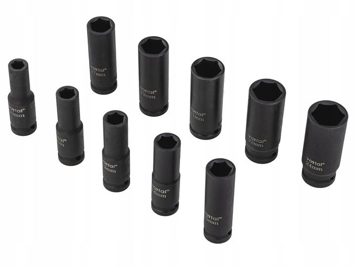 Nasadki Udarowe Długie 1/2 10Szt 10-24Mm