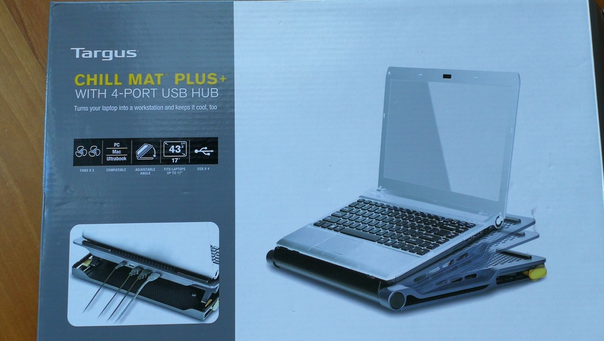 Targus Base Chill Mat Plus+ Hub USB 4 Portas