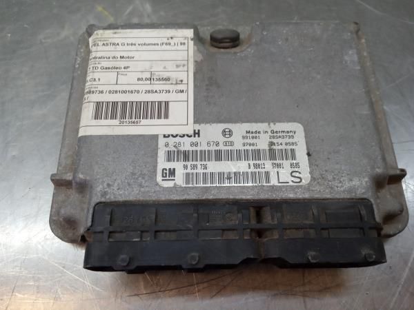 Centralina motor / ECU OPEL Astra G Sedan (F69_)