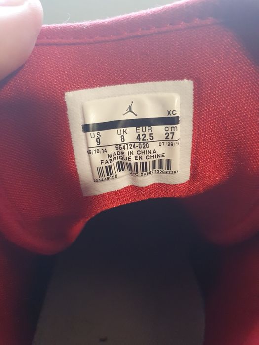 Air Jordan 1 mid black gym red white