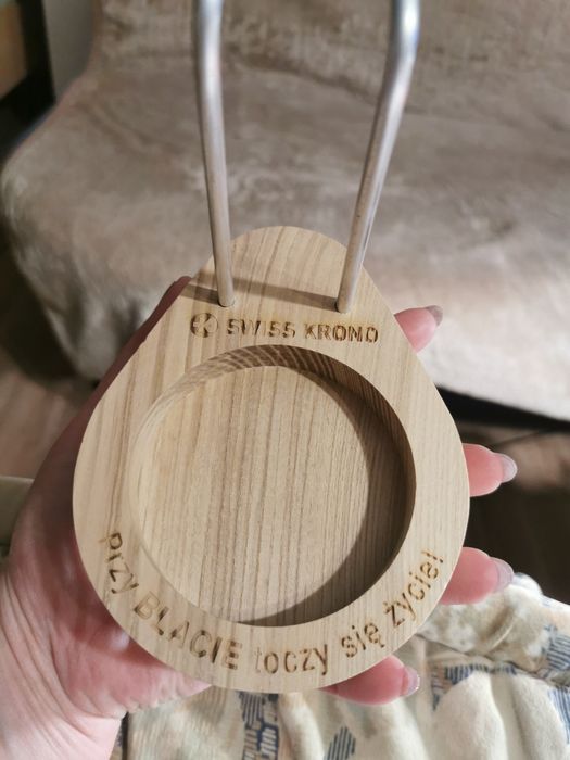 Podstawka na sól /pieprz drewniana