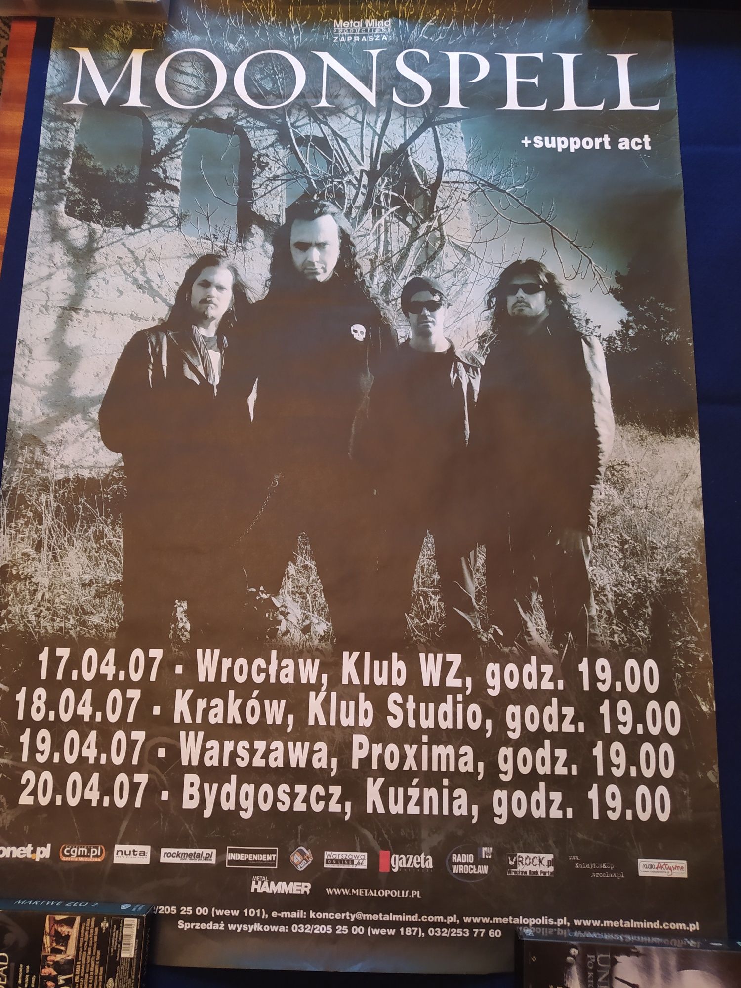 Moonspell Metal Rock Gothic Plakat 2007