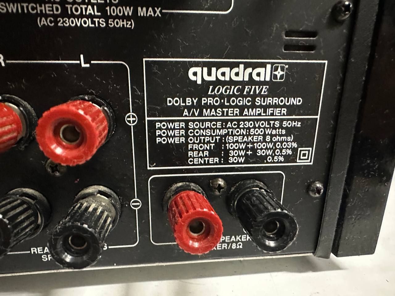 Wzmacniacz/ Amplituner Quadral Logic Five (Lenco FA-3401), 100 W + 100