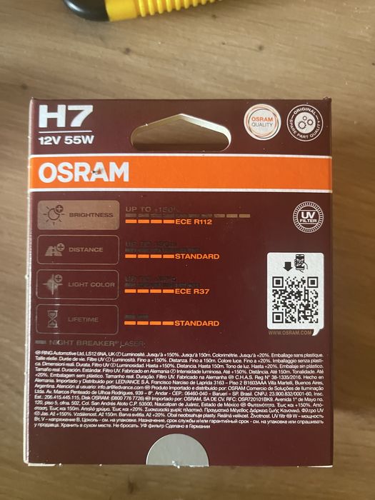 Żarówka do auta h7 Osram