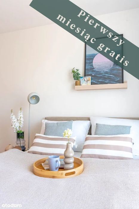 Duża kawalerka typu Standard w pełni wyposażona + sauna i siłownia