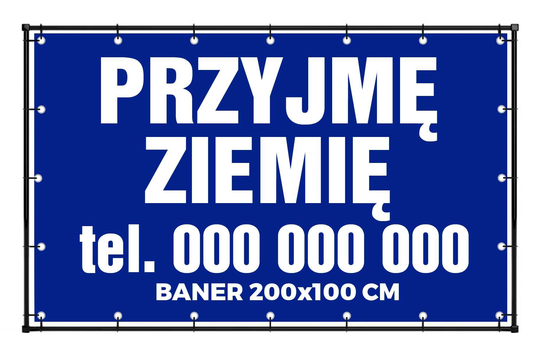 Baner szyld tablica reklama banery plandeka ulotki plakaty wizytówki