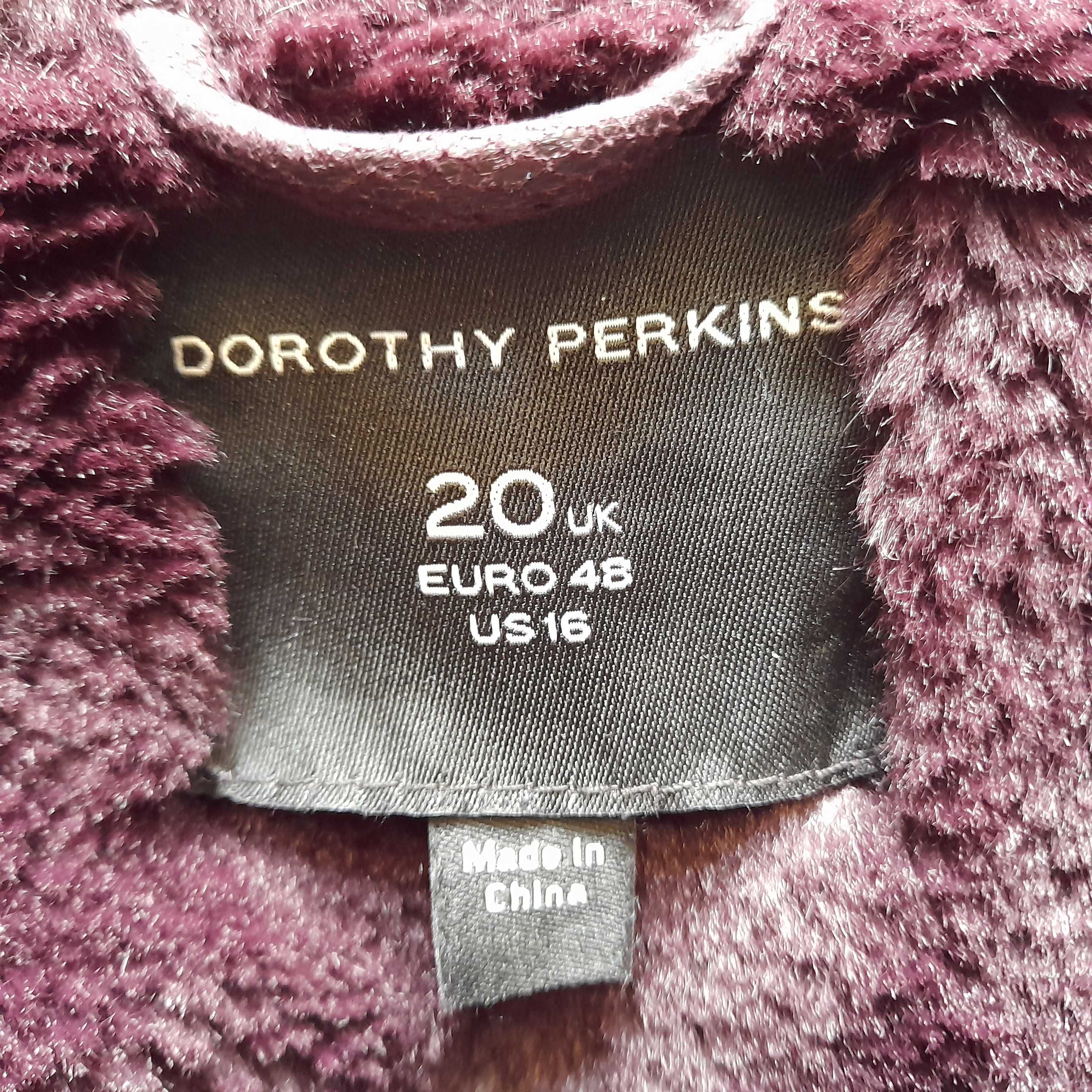 Dorothy Perkins kurtka w stylu ramoneski z futrem 48 2XL*3XL