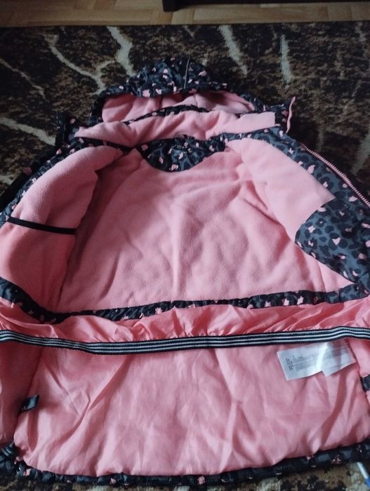 Kurtka zimowa dla dziewczynki panterka