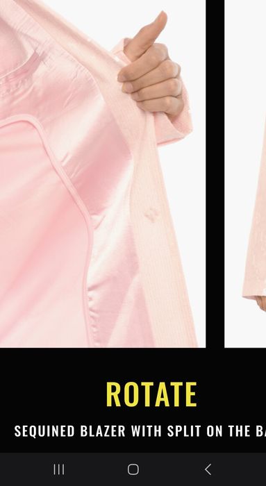 Розовый пиджак ROTATE