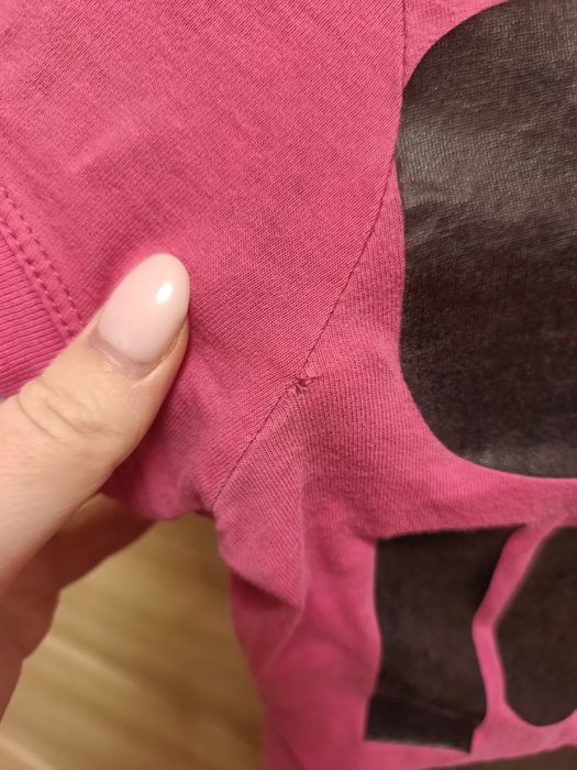 Damska różowa bluzka z napisami