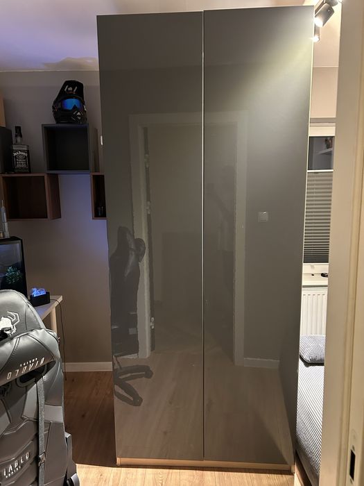 Szafa Ikea Pax 100+ Fardal drzwi+ 4 pòłki+drazek