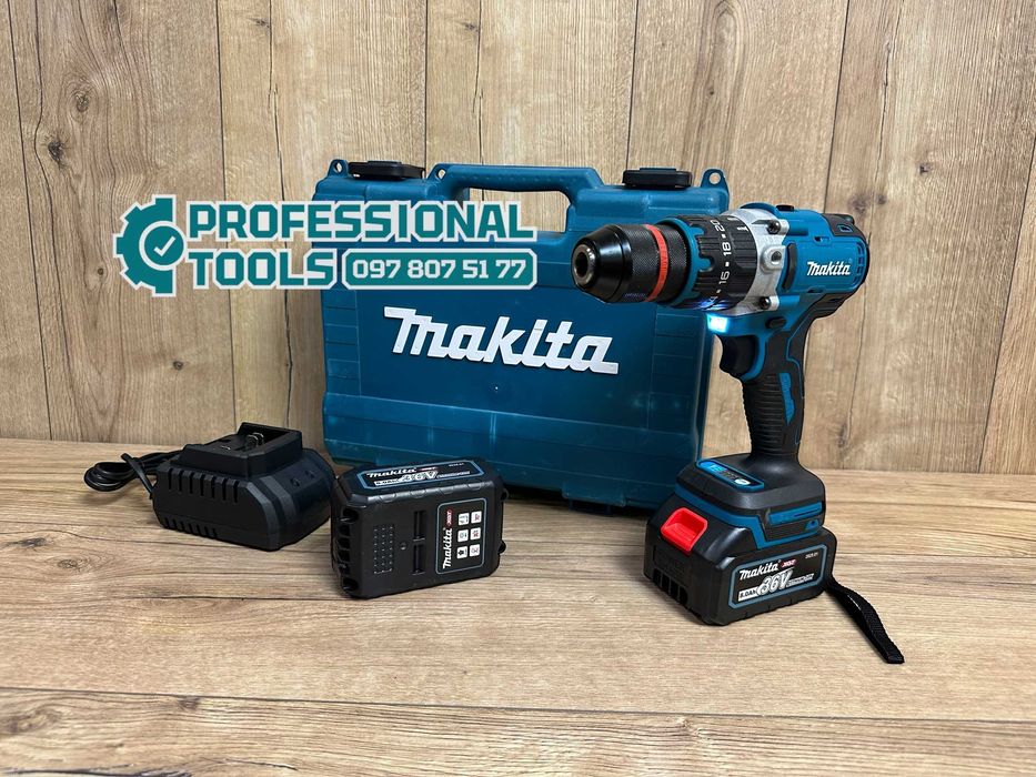 Акумуляторний Шурупокрут Makita DHP487BL має зажимний патрон 120Nm 13m