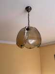 Żyrandol / lampa wisząca szklana / metalowa - HIT!