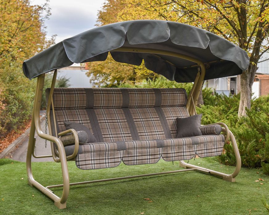 Качелі "Софія". Якісна Садова Гойдалка. Качелі металеві розкладні