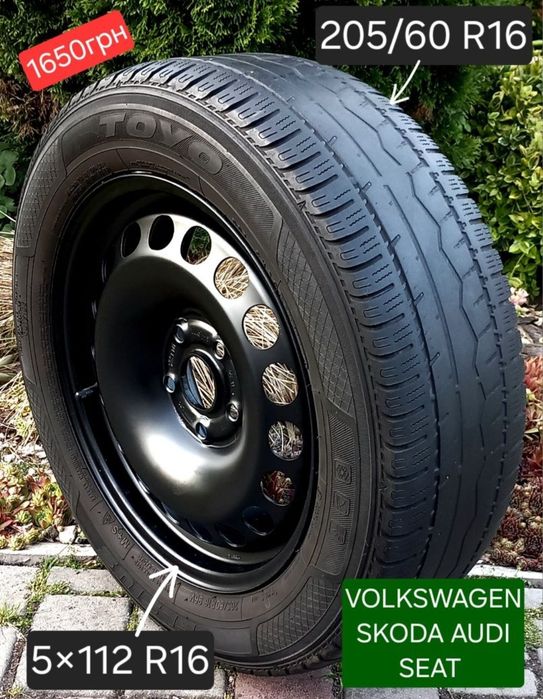 Запаска R16 5×112 Mercedes Volkswagen Audi Skoda Колесо Докатка