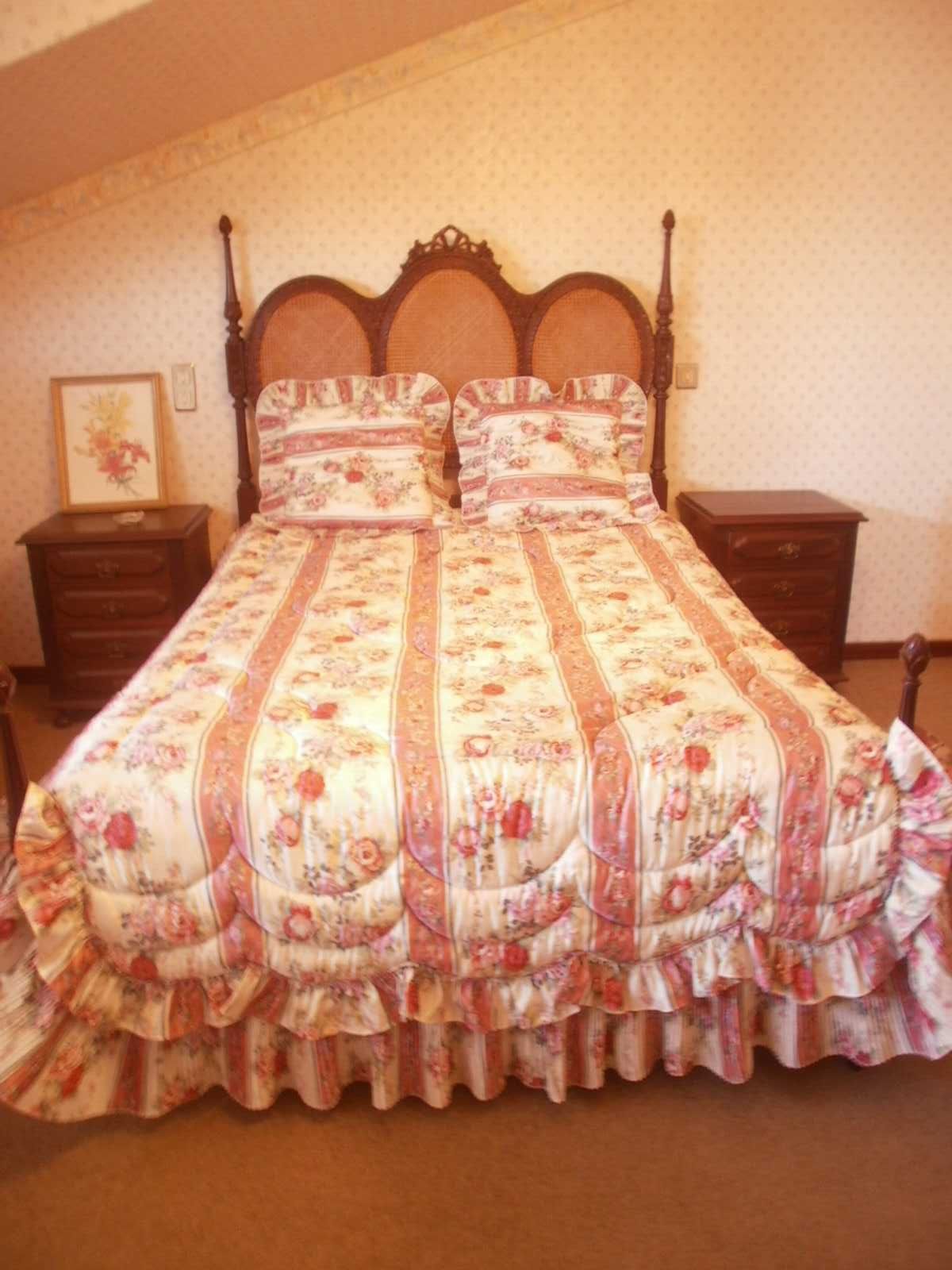 Edredon cama casal com 2 almofadas decorativas