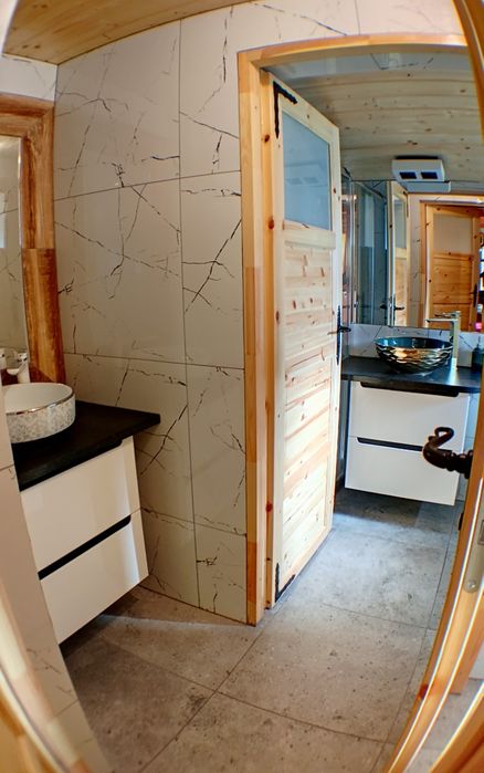 Chatka rzeczka Balia Sauna jacuzzi FERIE Brenna 10-12os Domek noclegi