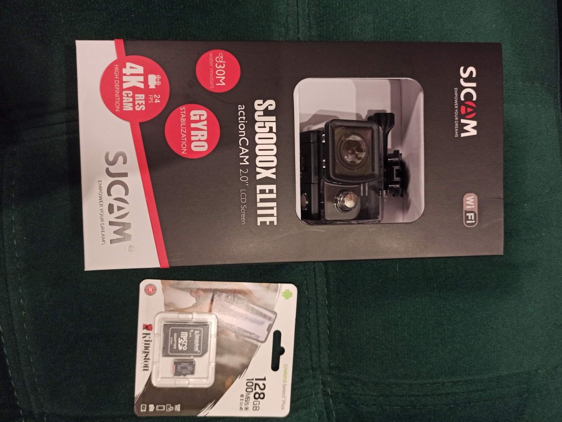 Kamera SJ5000X Elite + karta pamięci 128GB