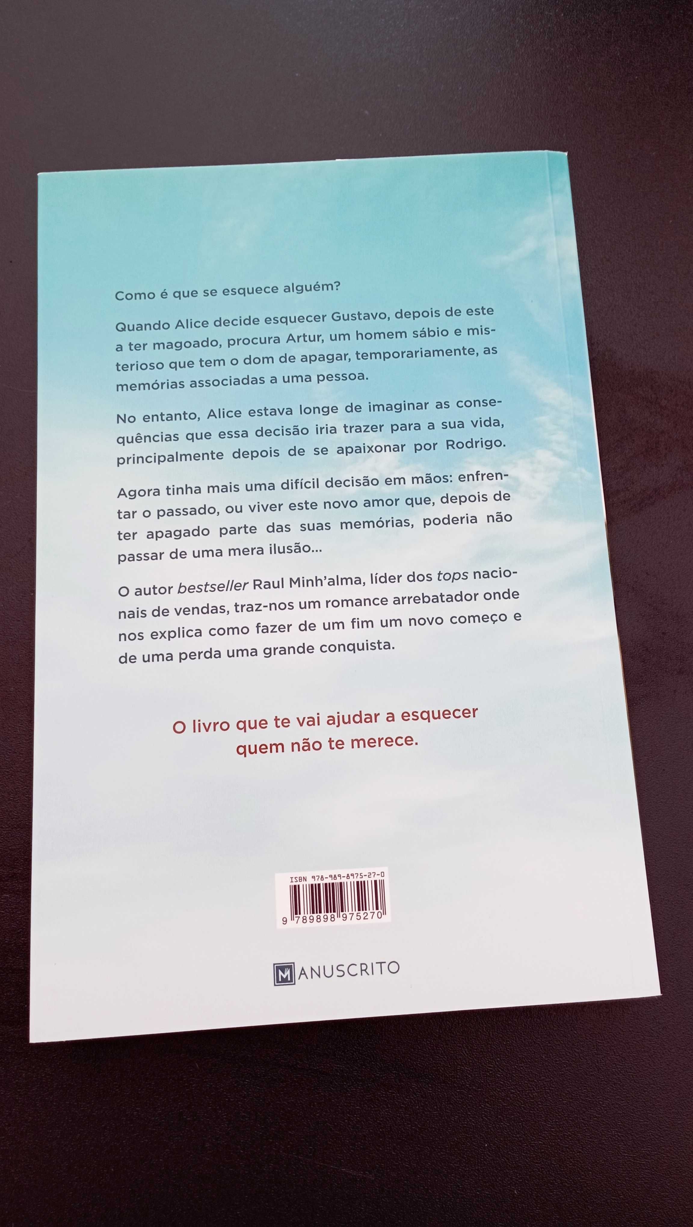 Livro "Ganhei uma vida quando te perdi" de Raul Minh´alma