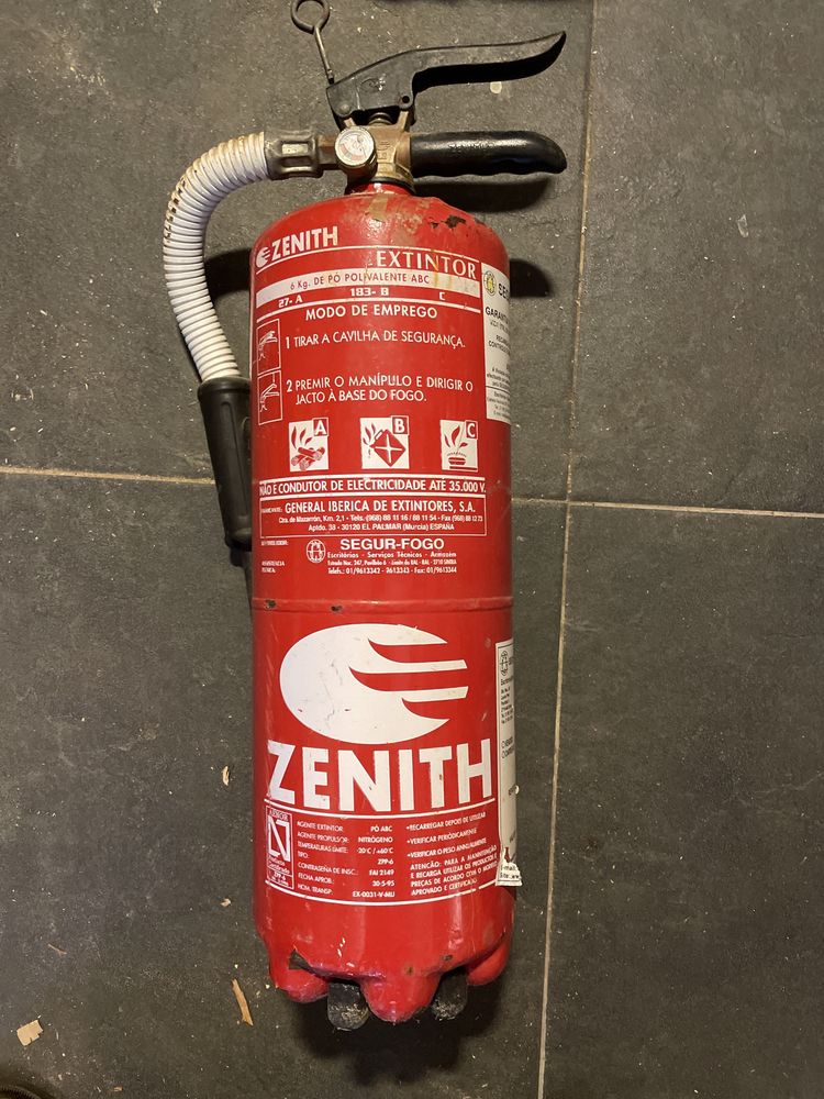 botija de extintor