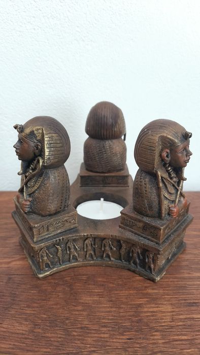 Świecznik Statuetka Króla Tutenhamona