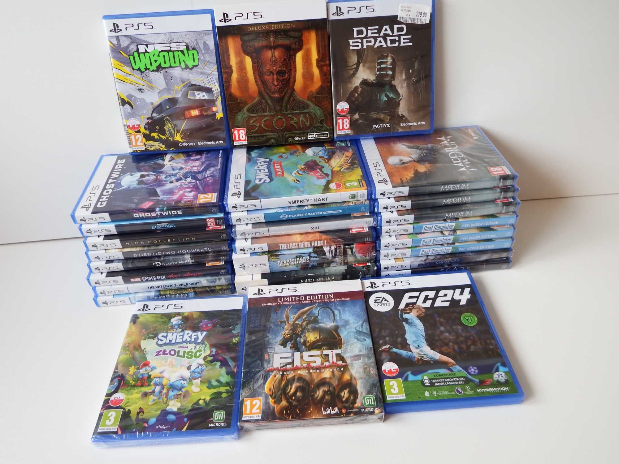 KUTNO GRY PS5 największy wybór Wiedźmin DEAD SPACE The Medium FC24 itd