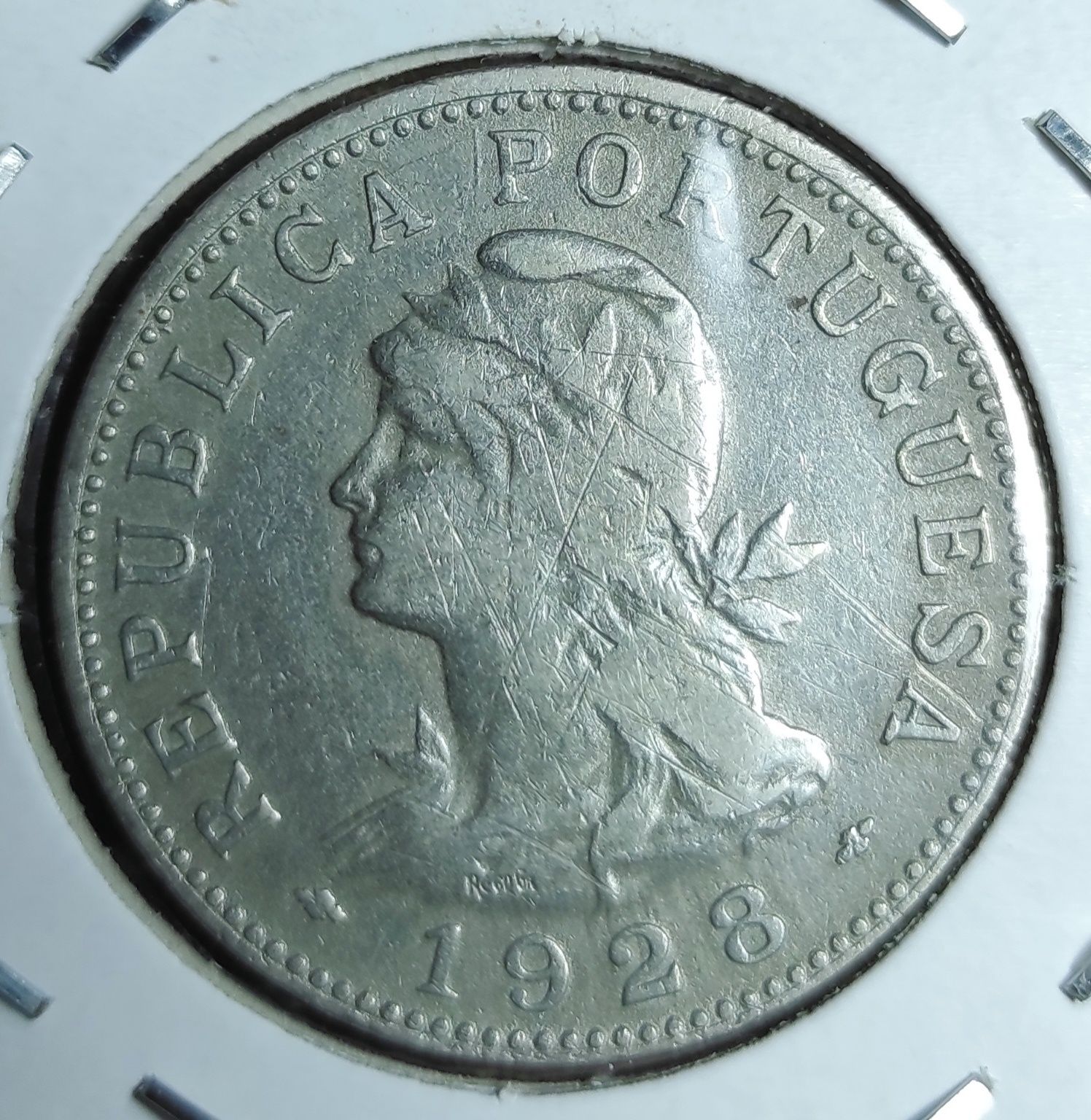 Moeda 50 Centavos 1928, S. Tomé e Principe BC