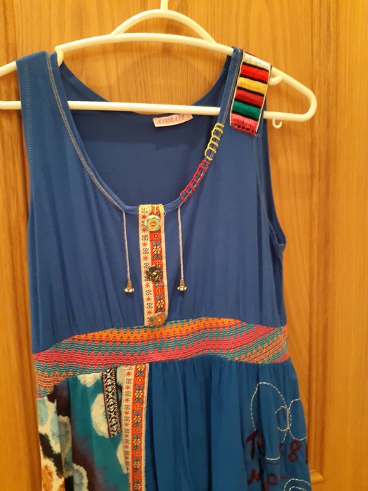 Vendo vestido NOVO 100% algodão tipo Desigual-N°38