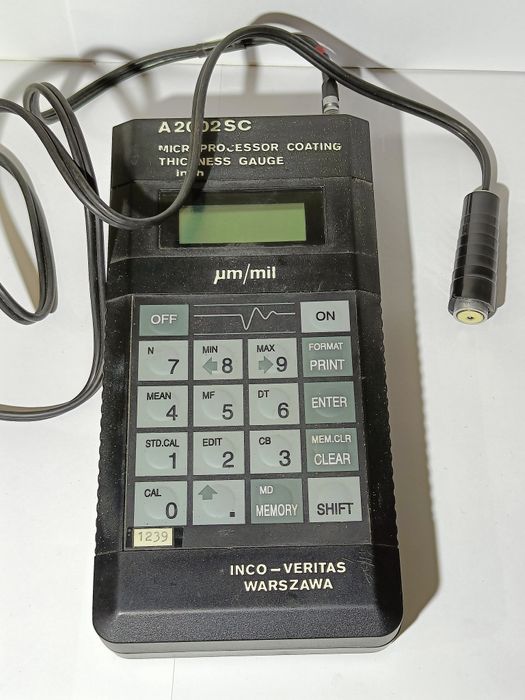 INCO-VERITAS A2002SC - Profesjonalny Miernik Grubości Powłok (Komplet!