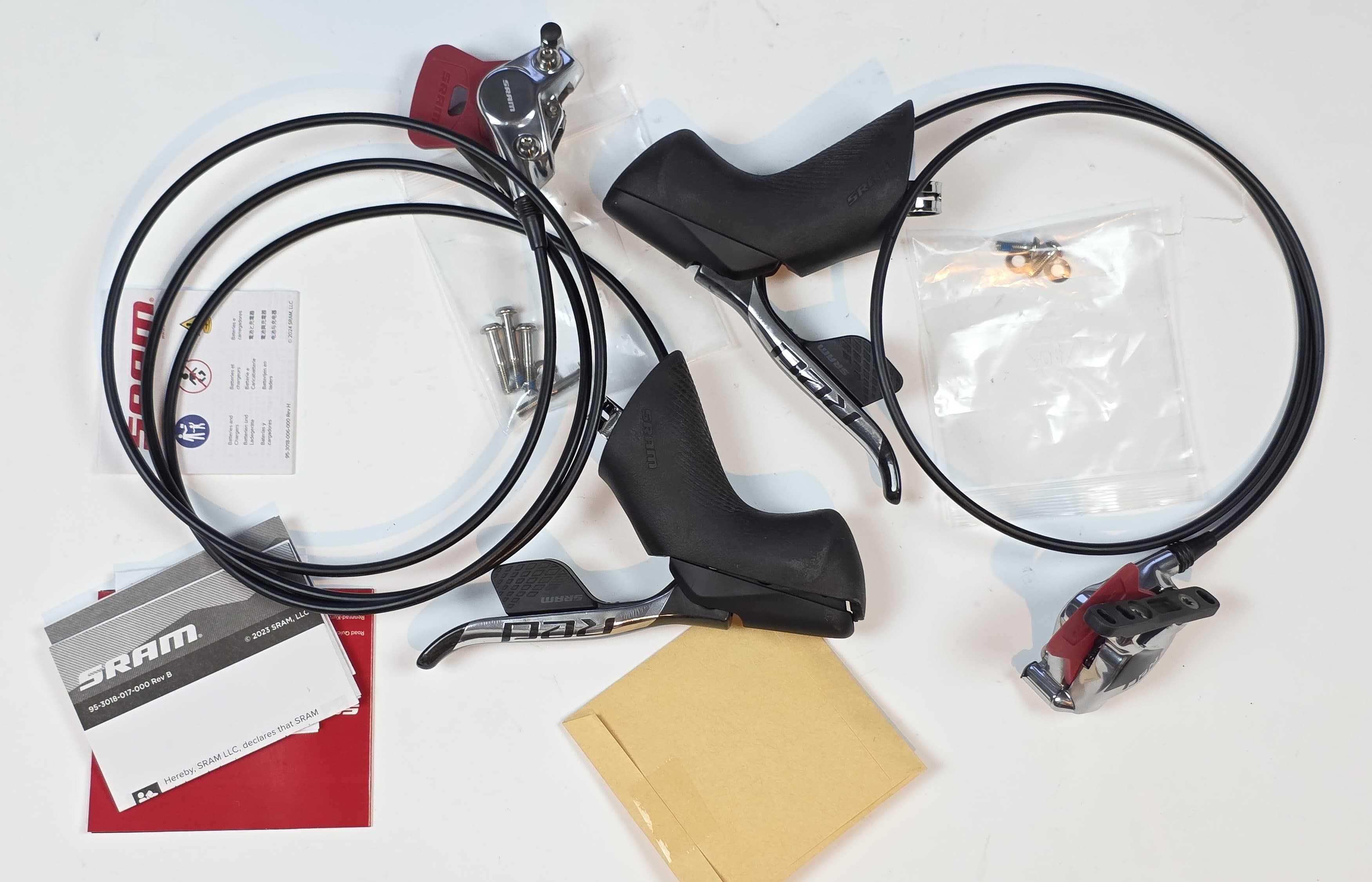 Sram  RED AXS D1 12x  klamkomanetki i hamulce PRZÓD + TYŁ.