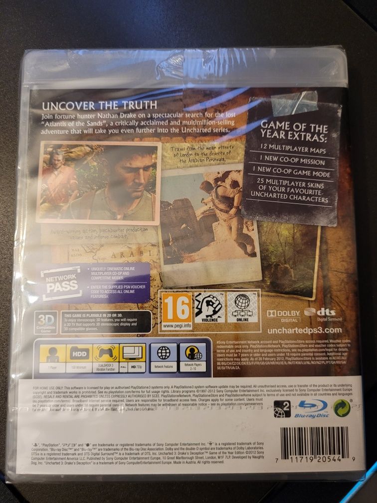 Uncharted 3 goty ps3