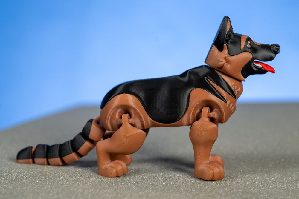 Figurka owczarek niemiecki wydruk 3D duża