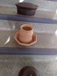 Gliniane-ceramiczne garnki naczynia prl