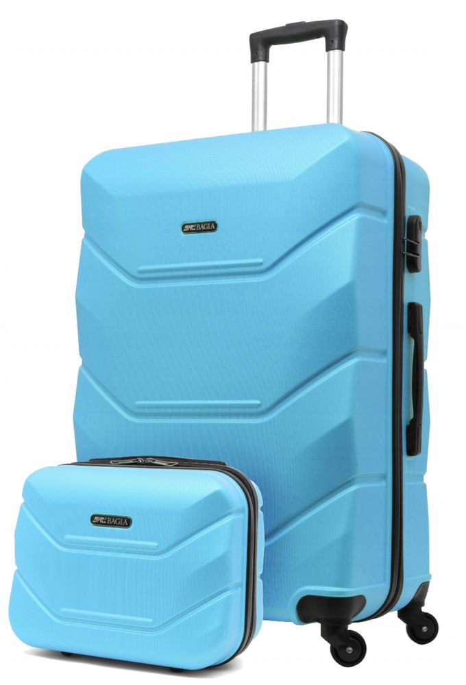 Walizka kuferek bagaż podręczny ZESTAW 65 L 12 KOLORÓW