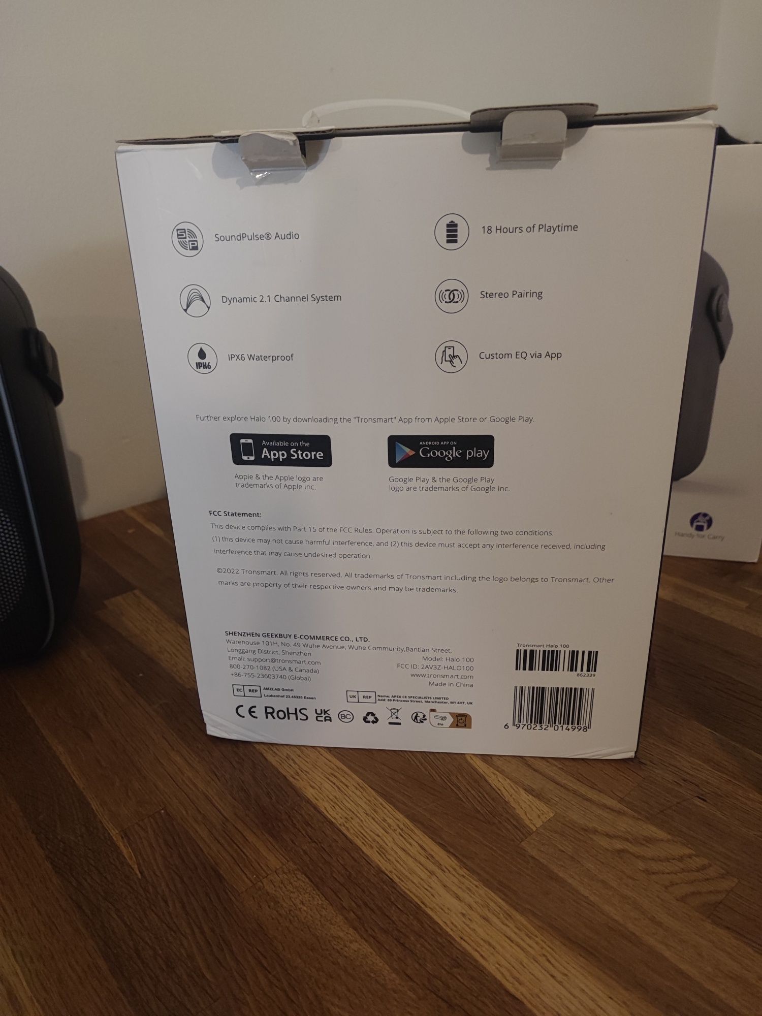Coluna Tronsmart Helo 100 nova